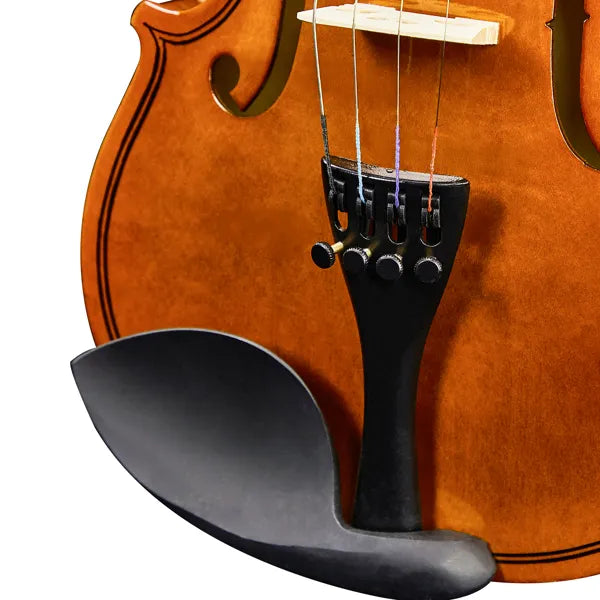 New 3/4 Acoustic Violin With Hard Case,Violin Bow,Shoulder Rest,Rosin,Extra Strings And Sourdine - Zalixer