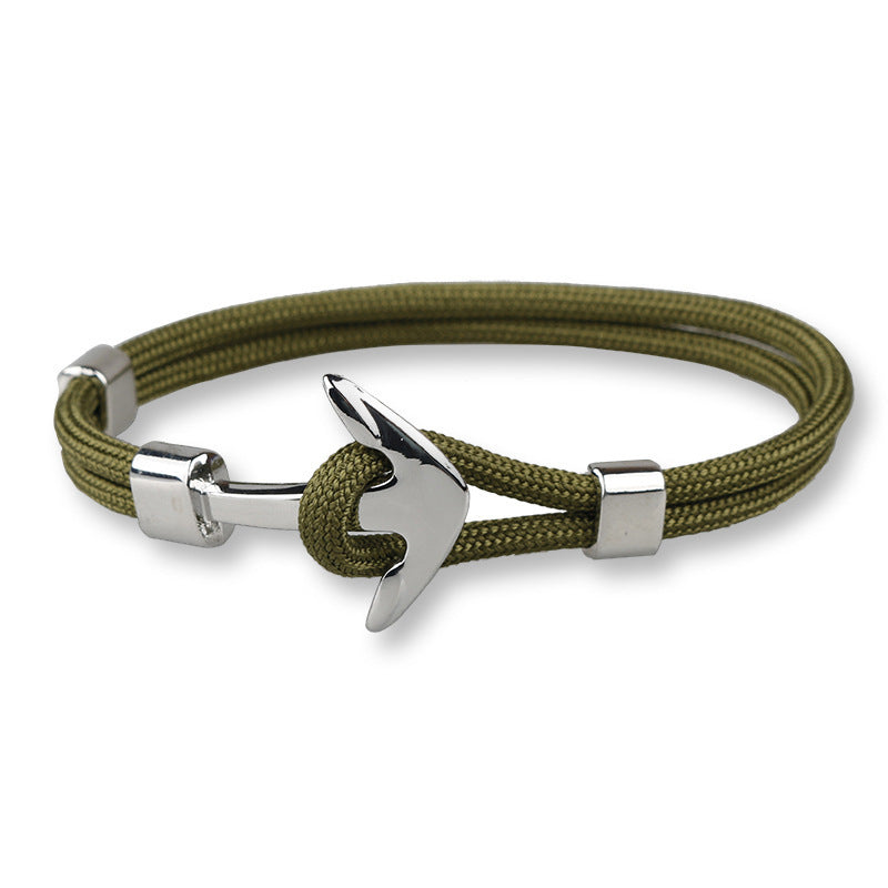 Titanium steel anchor bracelet
