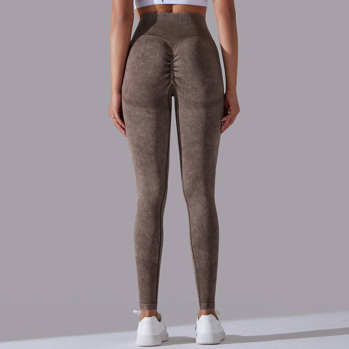 Knitted Seamless Yoga Pants Running Sports Fitness High Waist Butt Lifting Leggings Womens Clothing - Zalixer