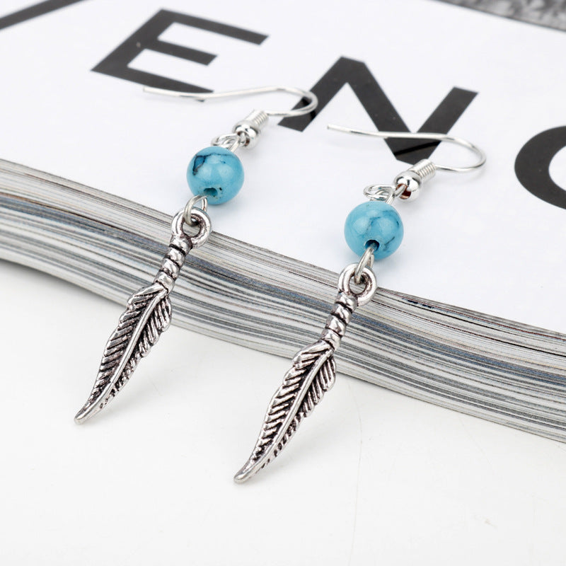 Women's earrings earrings turquoise earrings - Zalixer