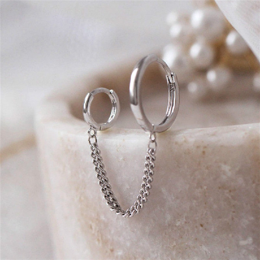 Double Ear Piercings One-piece Earrings