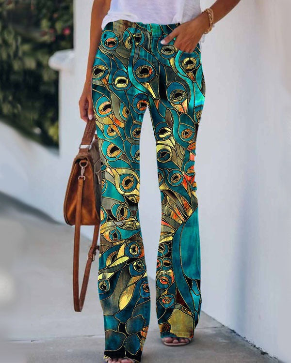 Womens Casual 3D patterned Jeans - Zalixer
