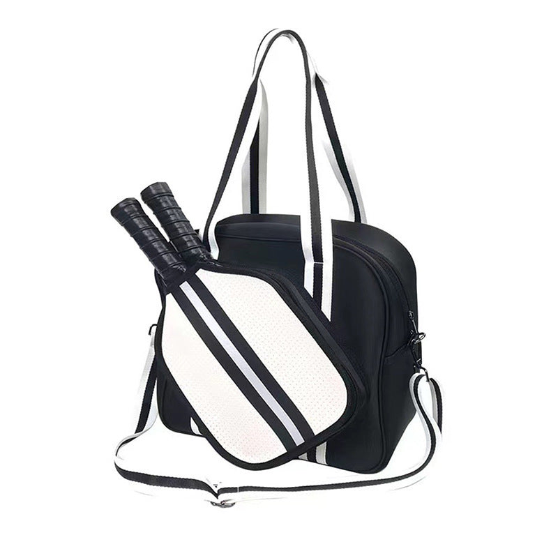 Fashion Striped Hand-carrying Crossbody Shoulder Tennis Pack