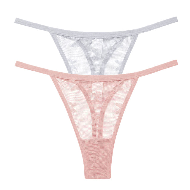 Mesh G-String Women's Panties Transparent Underwear - Zalixer
