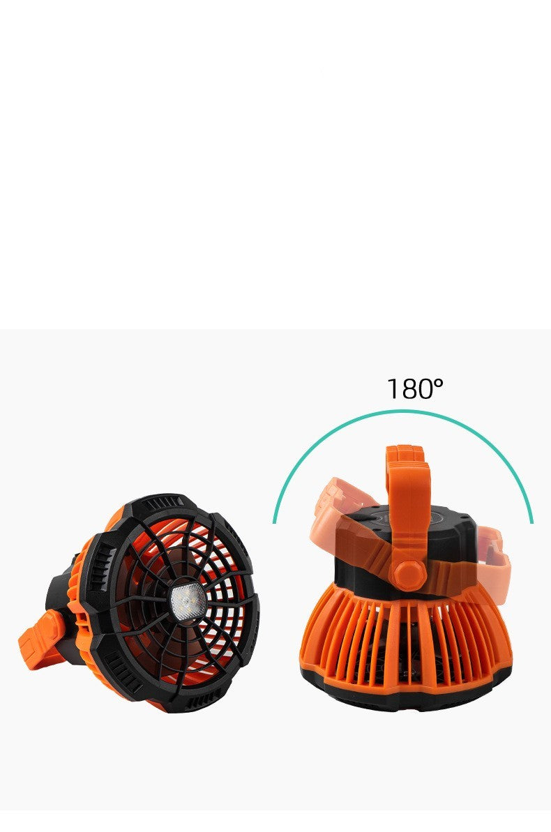 Outdoor Camping Remote Control Fan Night Fishing LED Light