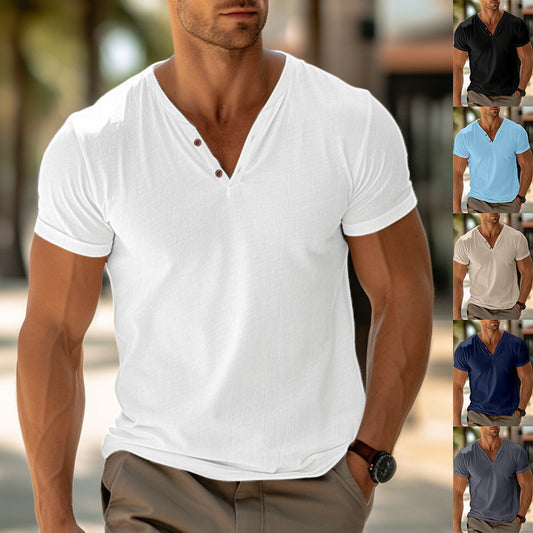 Men's Summer Beach Short Sleeve T-Shirt
