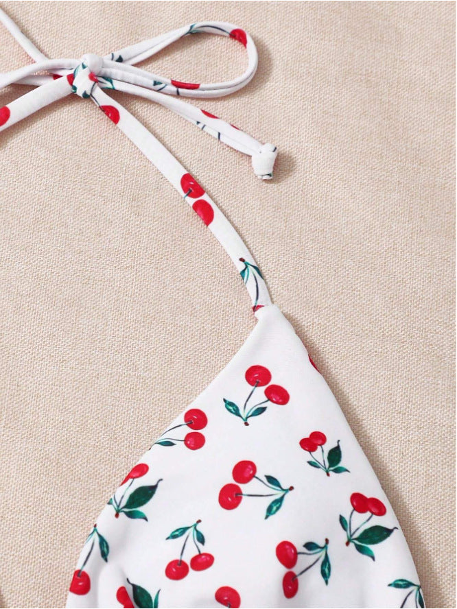 Holiday Split Halter Bikini - Zalixer