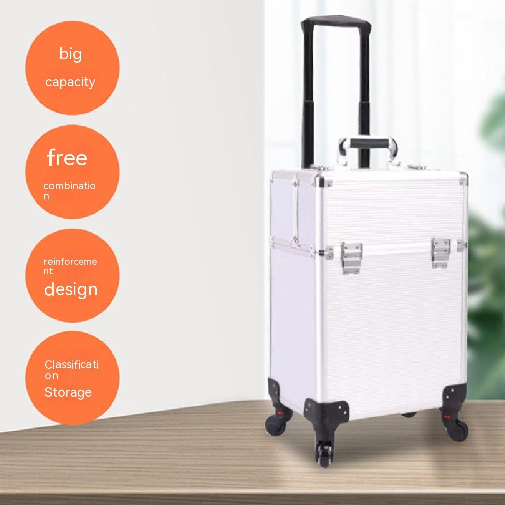 Large-capacity Make-up And Make-up Artist Trolley Storage Toolbox - Zalixer
