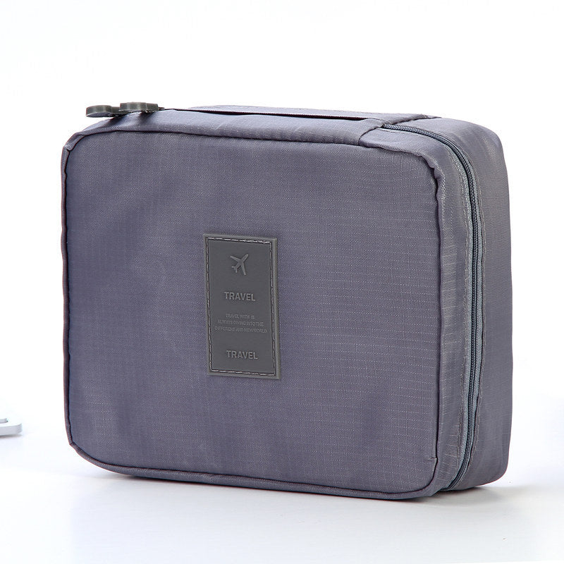 Portable Cosmetic Bag Waterproof Divider Multi-grid Pockets Toiletry Bags Travel Storage Handbags Women Make Up Bag - Zalixer