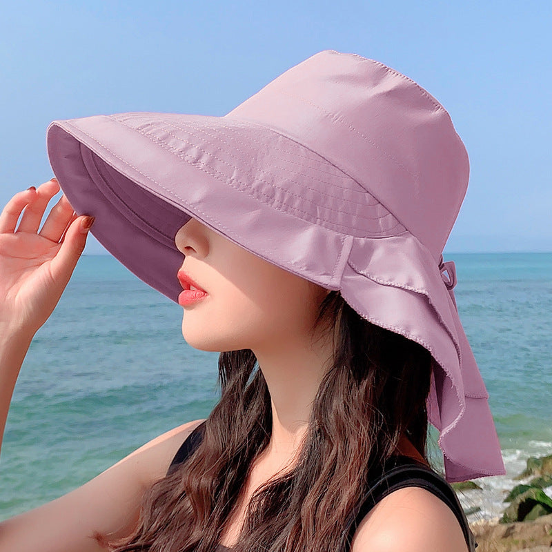 Hat Female Summer Neck Sun Protection Sun Hat - Zalixer
