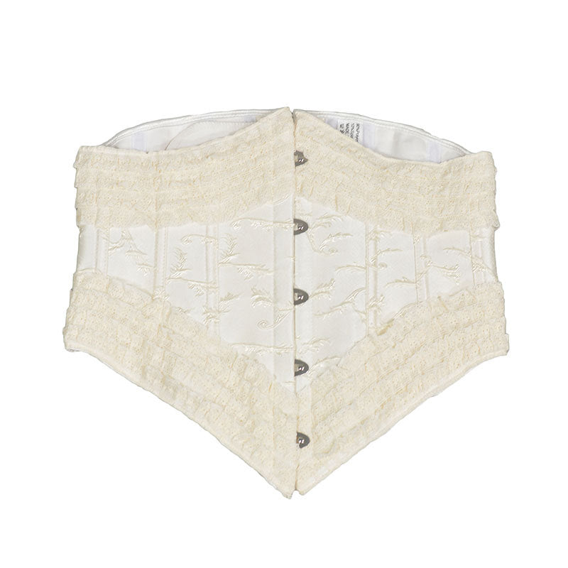 30cm Long 5-button Fishbone Lolita Lace Waist Seal - Zalixer
