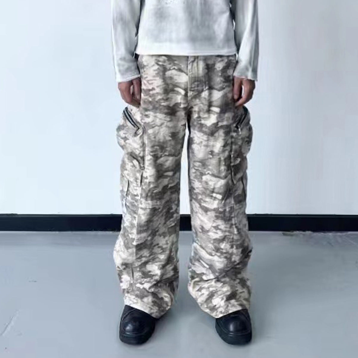 Spring New Retro Desert Camouflage Cargo Pants