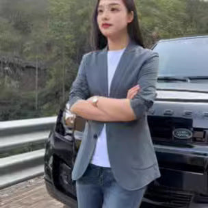 Thin Solid Color Men's And Women's Casual Small Suit Korean-style Business Single Western Sun-proof Suit Jacket