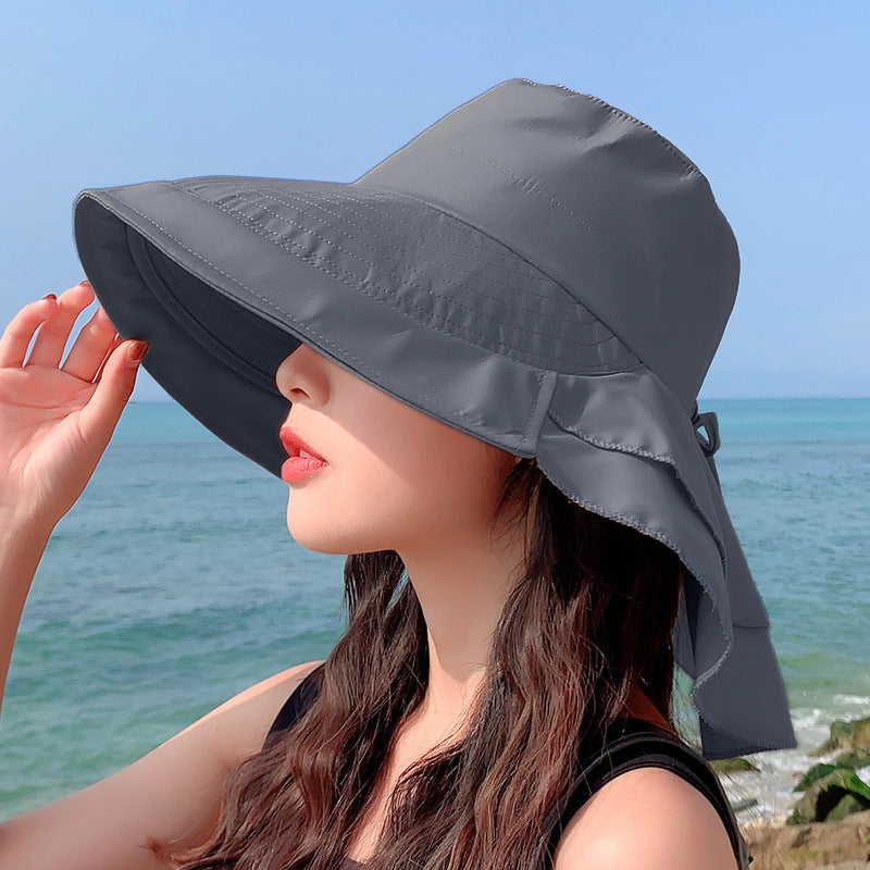 Hat Female Summer Neck Sun Protection Sun Hat - Zalixer