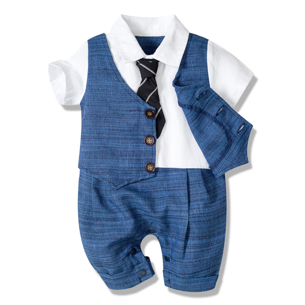 Summer Baby Cotton Crawling Clothes - Zalixer