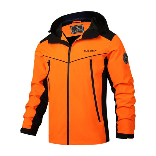 Hooded Men's Outdoor Windproof Shell Jacket