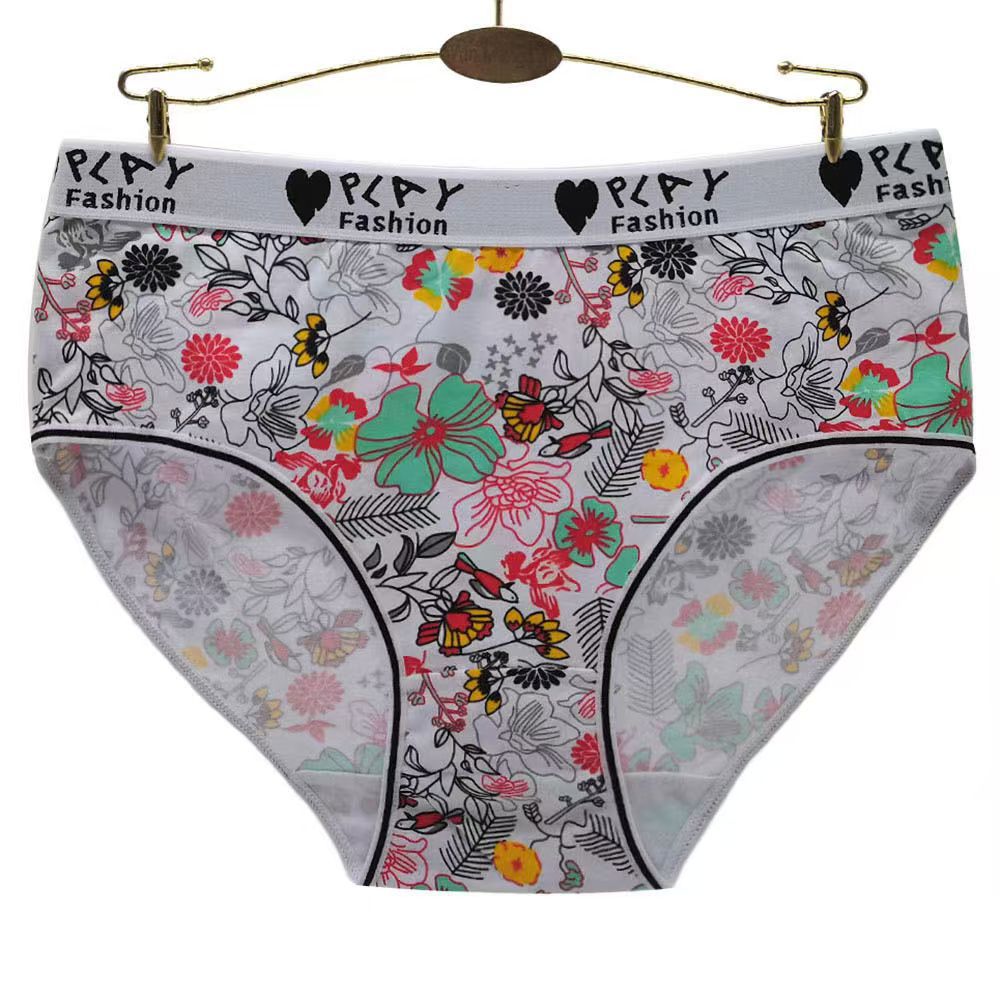 Women's Sexy Cotton Printed Cute Panties - Zalixer