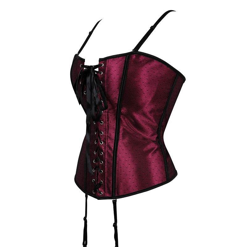 Women's Lace Polka Dot Belly Contraction Body Shaper