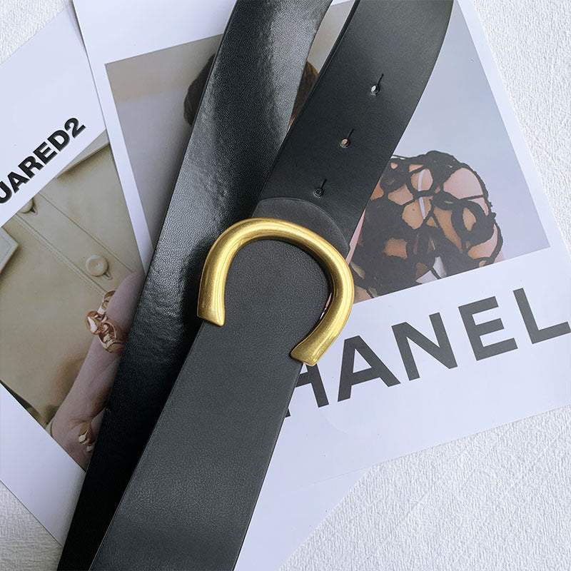 Black Women's Accessories Female Wide Belt - Zalixer
