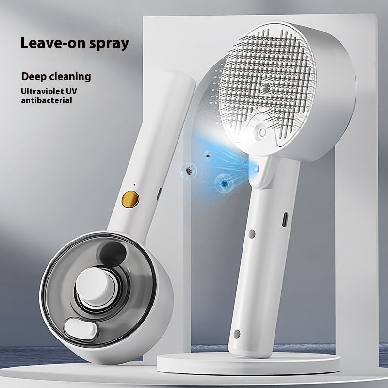 Animal Hair Remover Brush Dog And Cat Steam Brush Pet Self Cleaning Dog Brush Grooming Removes Cat Hairs Cat Dog Accessories Pet Products - Zalixer