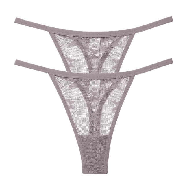 Mesh G-String Women's Panties Transparent Underwear - Zalixer