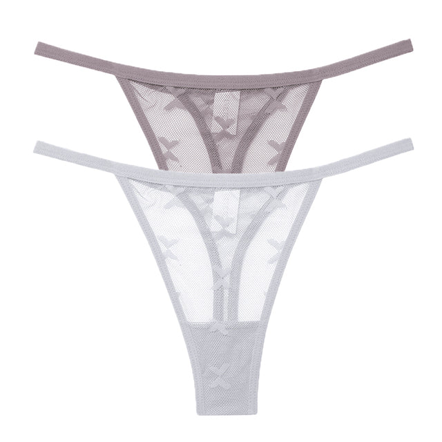 Mesh G-String Women's Panties Transparent Underwear - Zalixer