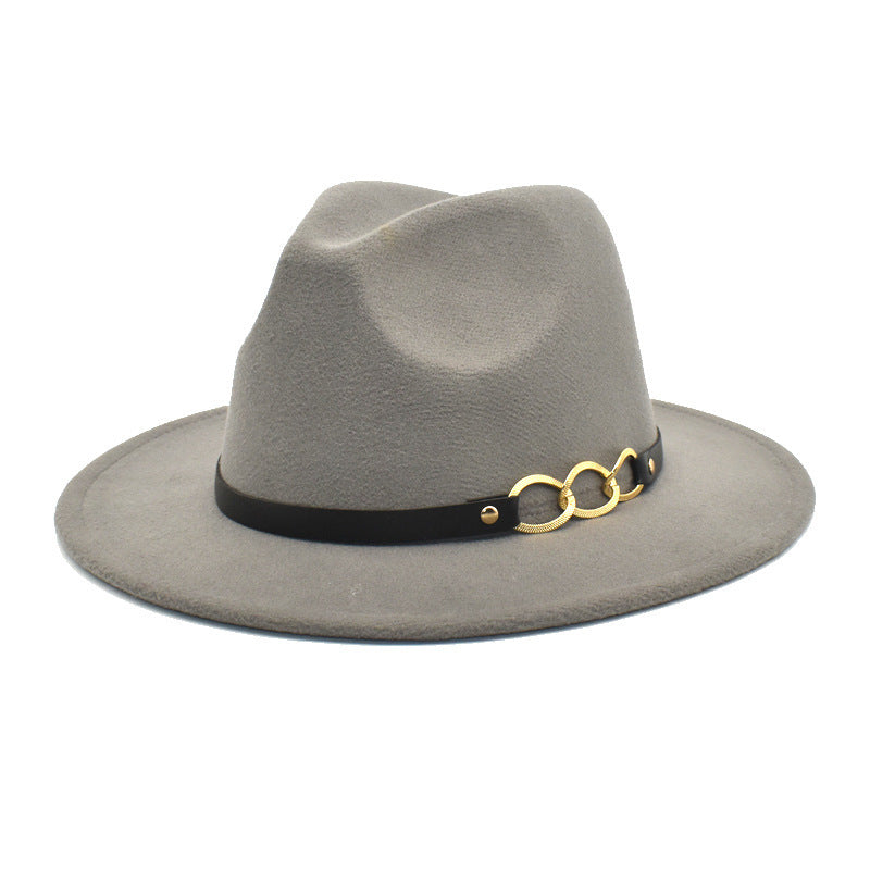 Women's Woolen Top Hat Belt Accessories - Zalixer