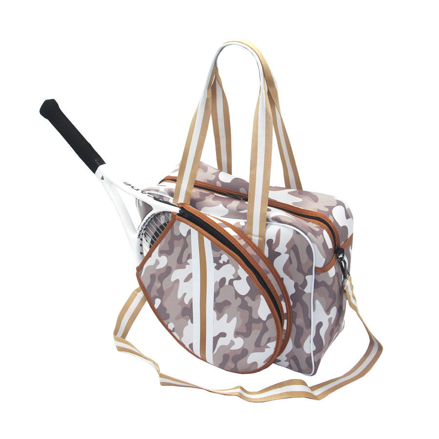 Fashion Striped Hand-carrying Crossbody Shoulder Tennis Pack