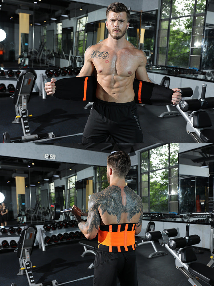 Sports Breathable Waist Belt Squat Strength Support Waist Training Fitness Weight Lifting Waist Posture Corrector - Zalixer