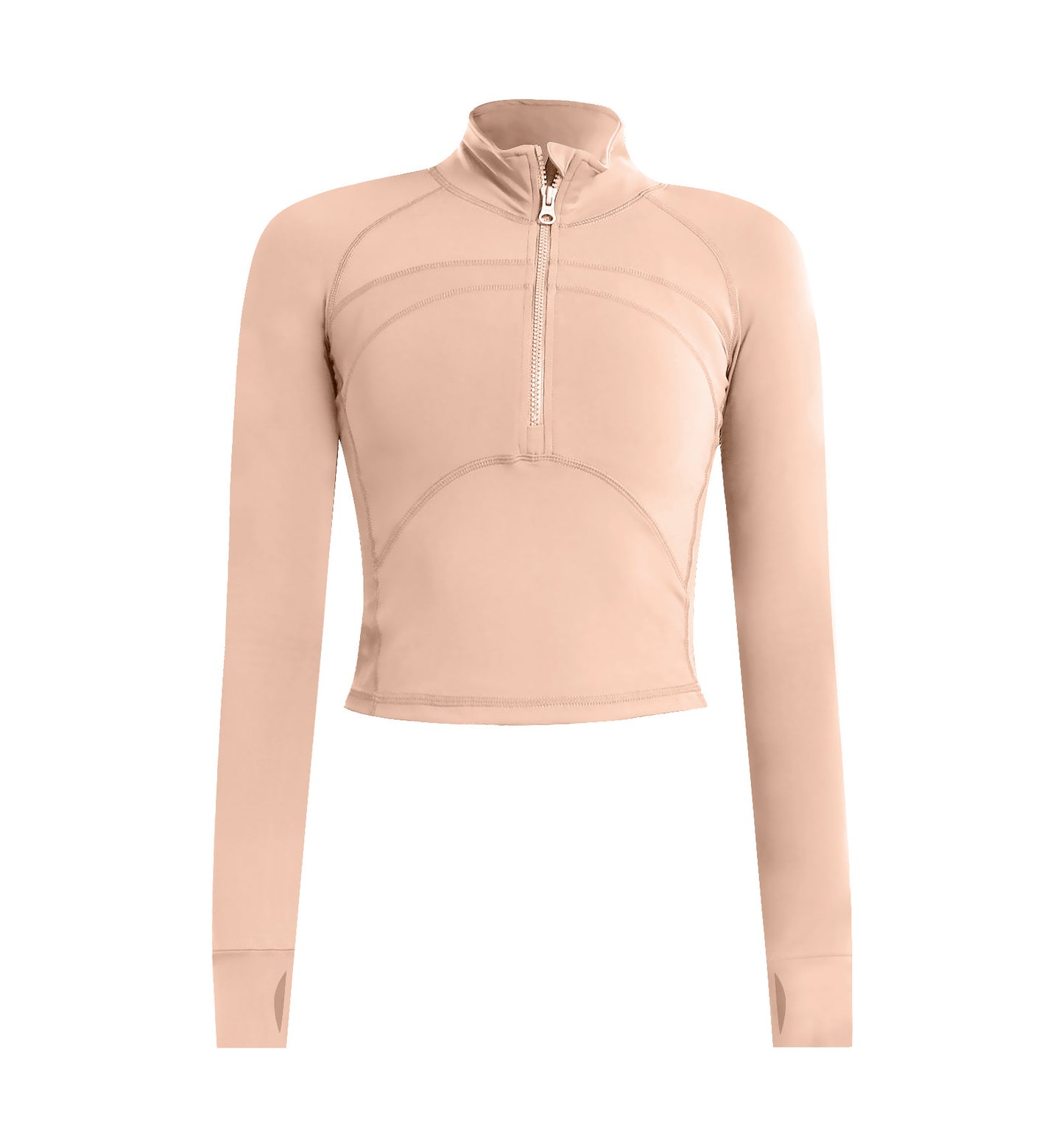 Womens High-Elastic, Quick-Drying Long-Sleeve Yoga OutfitWorkout Top - Zalixer