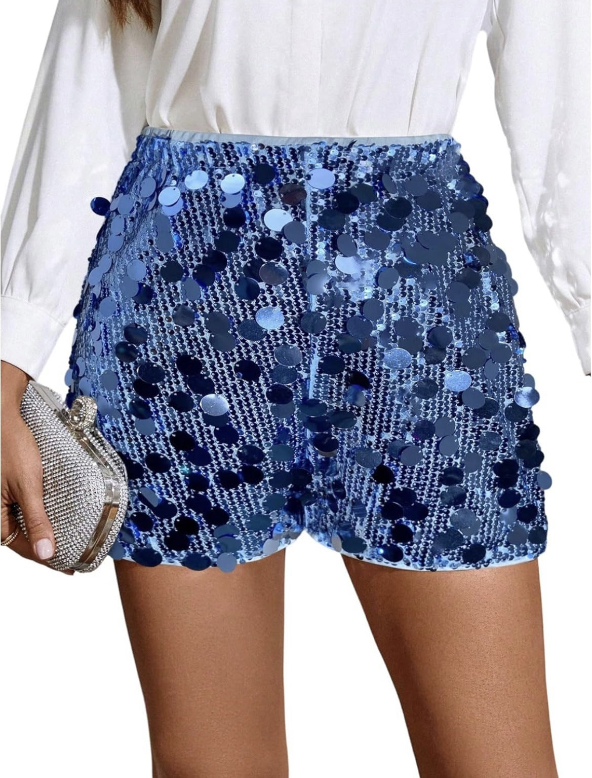 Women's Nightclub Beaded Shorts Sequin Shorts - Zalixer