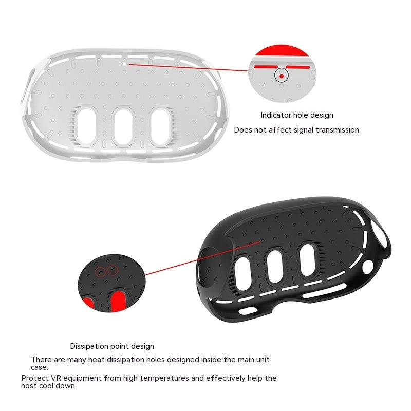 Meta Quest 3 Host Set Silicone Protective Case Drop-resistant Quest3 Helmet Cover Vr Smart Accessories