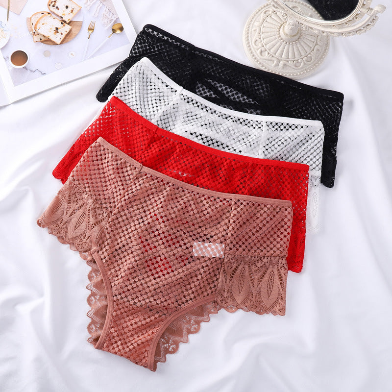 Women's Panties Lace Cross Strap Briefs - Zalixer