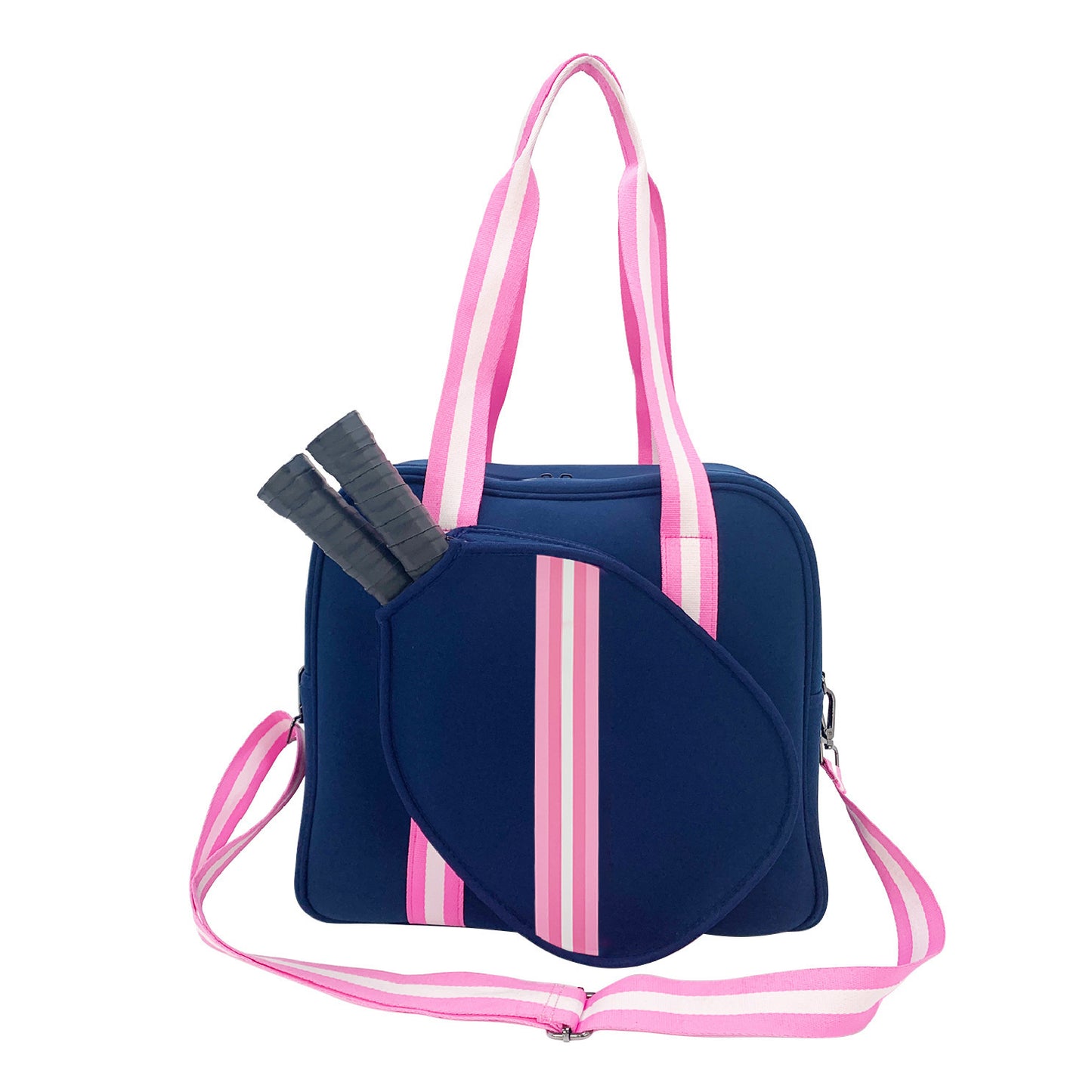 Fashion Striped Hand-carrying Crossbody Shoulder Tennis Pack