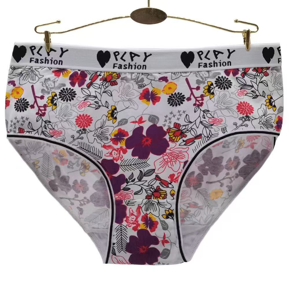 Women's Sexy Cotton Printed Cute Panties - Zalixer