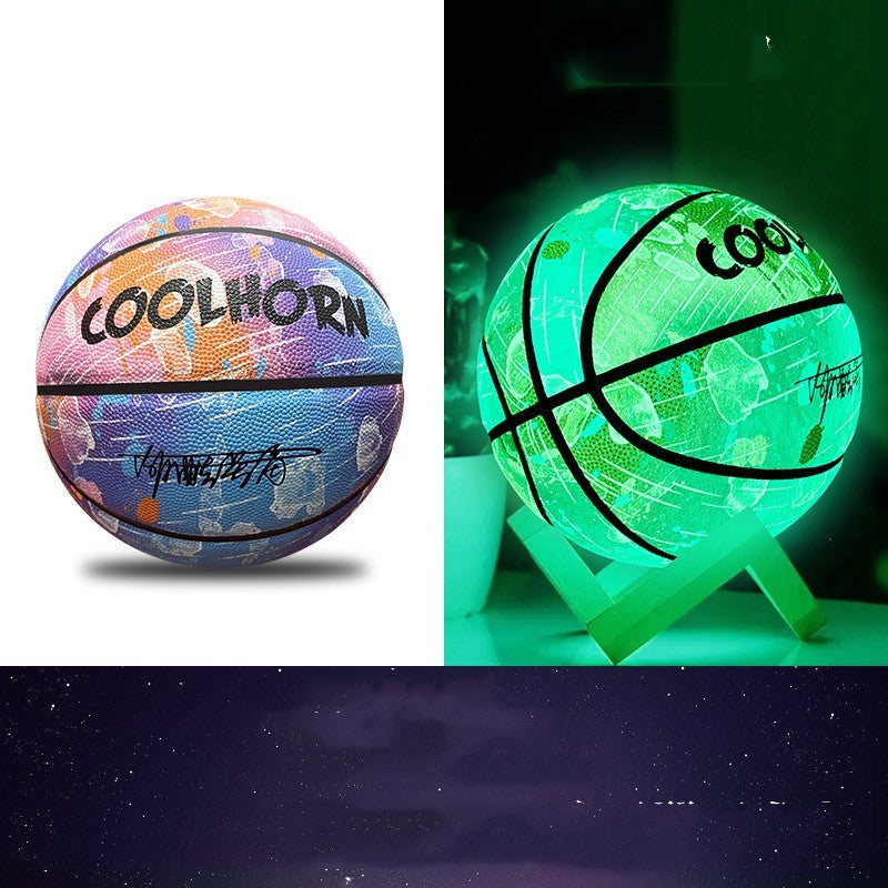 Luminous Basketball PU Soft Leather Outdoor Wear-resistant And Non-slip