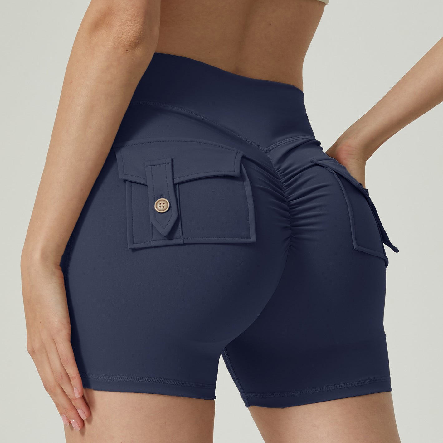 Pocket Fitness Sports Yoga Shorts - Zalixer