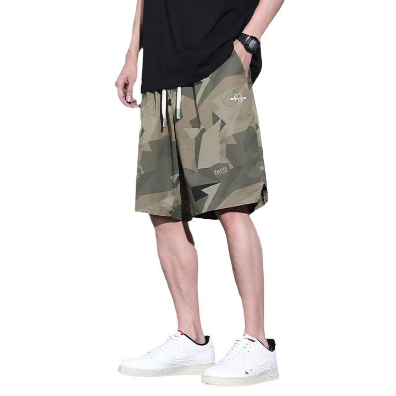 Men's Loose Breathable Quick-drying Camouflage Workwear Shorts