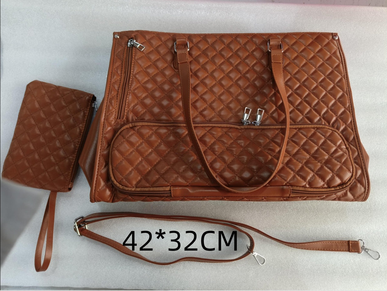Fashionable Lunch Tote Bag Women's Thermal Insulation Lunch Box Leak-proof Crossbody Computer Storage Bag Quilted Large Capacity Handbag With Purse - Zalixer