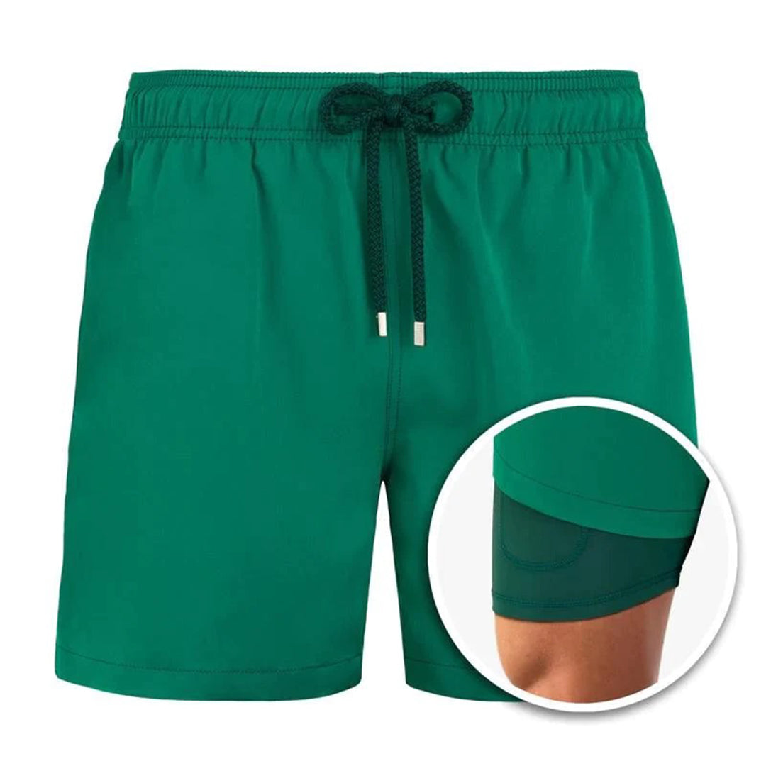 European And American Shorts Men's Beach Sports Pants Printed Double Shorts - Zalixer