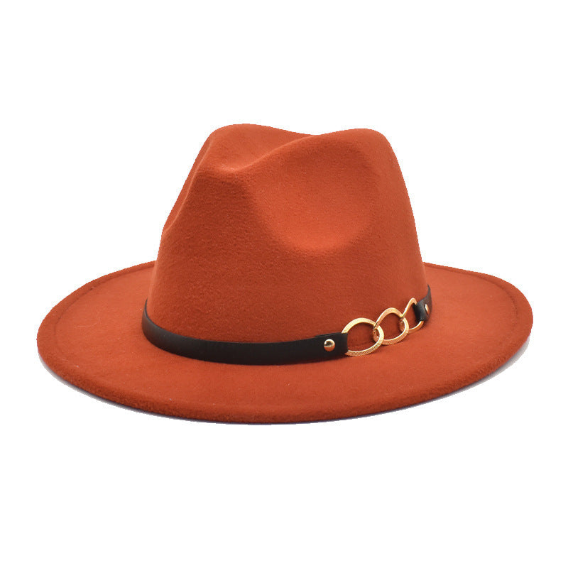 Women's Woolen Top Hat Belt Accessories - Zalixer