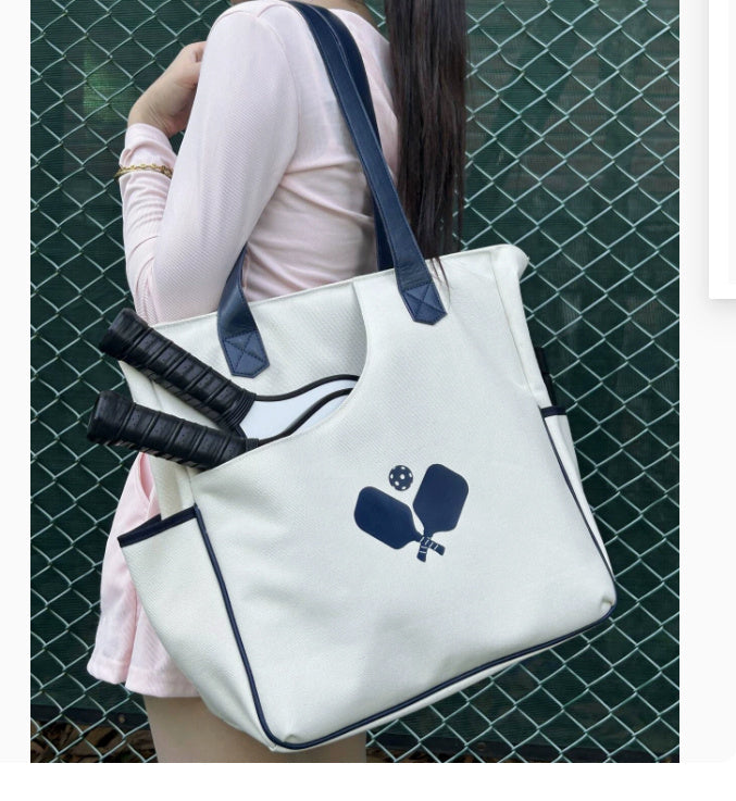 Fashion Striped Hand-carrying Crossbody Shoulder Tennis Pack