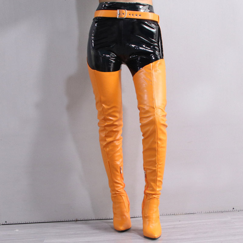Womens New FallWinter Over-the-Knee Boots With A Sexy Belt Design - Zalixer