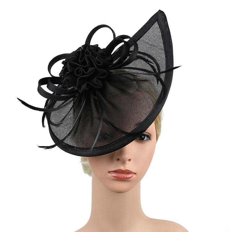 Linen Horse Racing Top Hat Hair Accessories - Zalixer