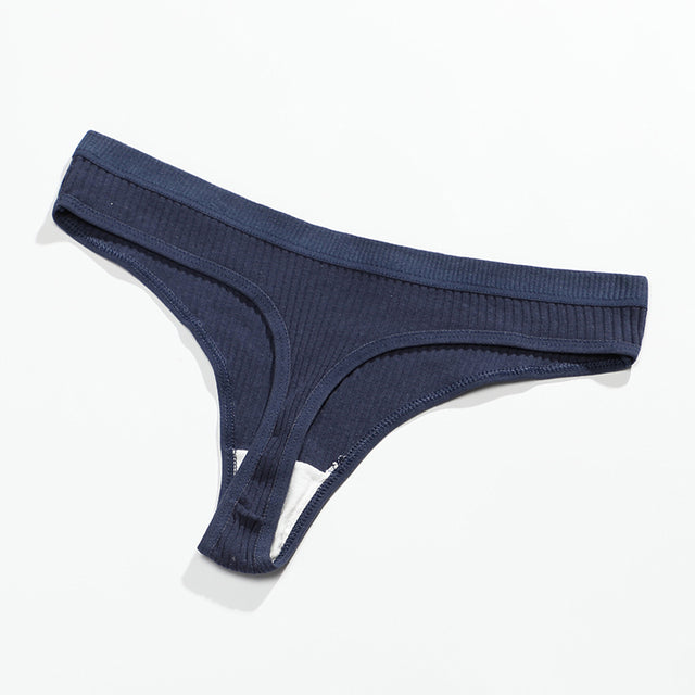 New Female Cotton Panties Low Thong - Zalixer