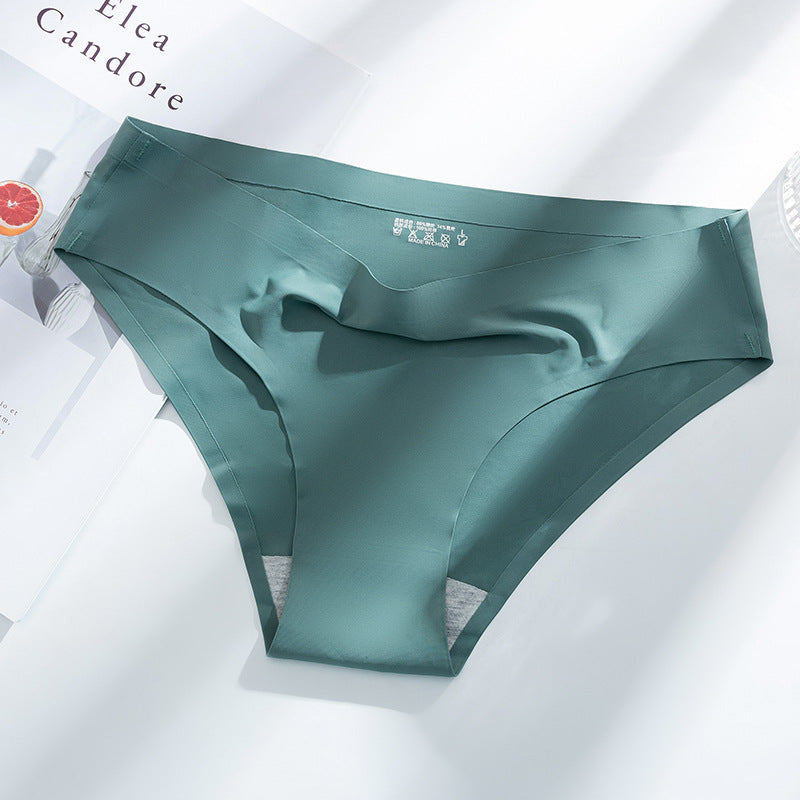 Ice Silk Underwear Women's Seamless One-piece Comfortable Underwear - Zalixer
