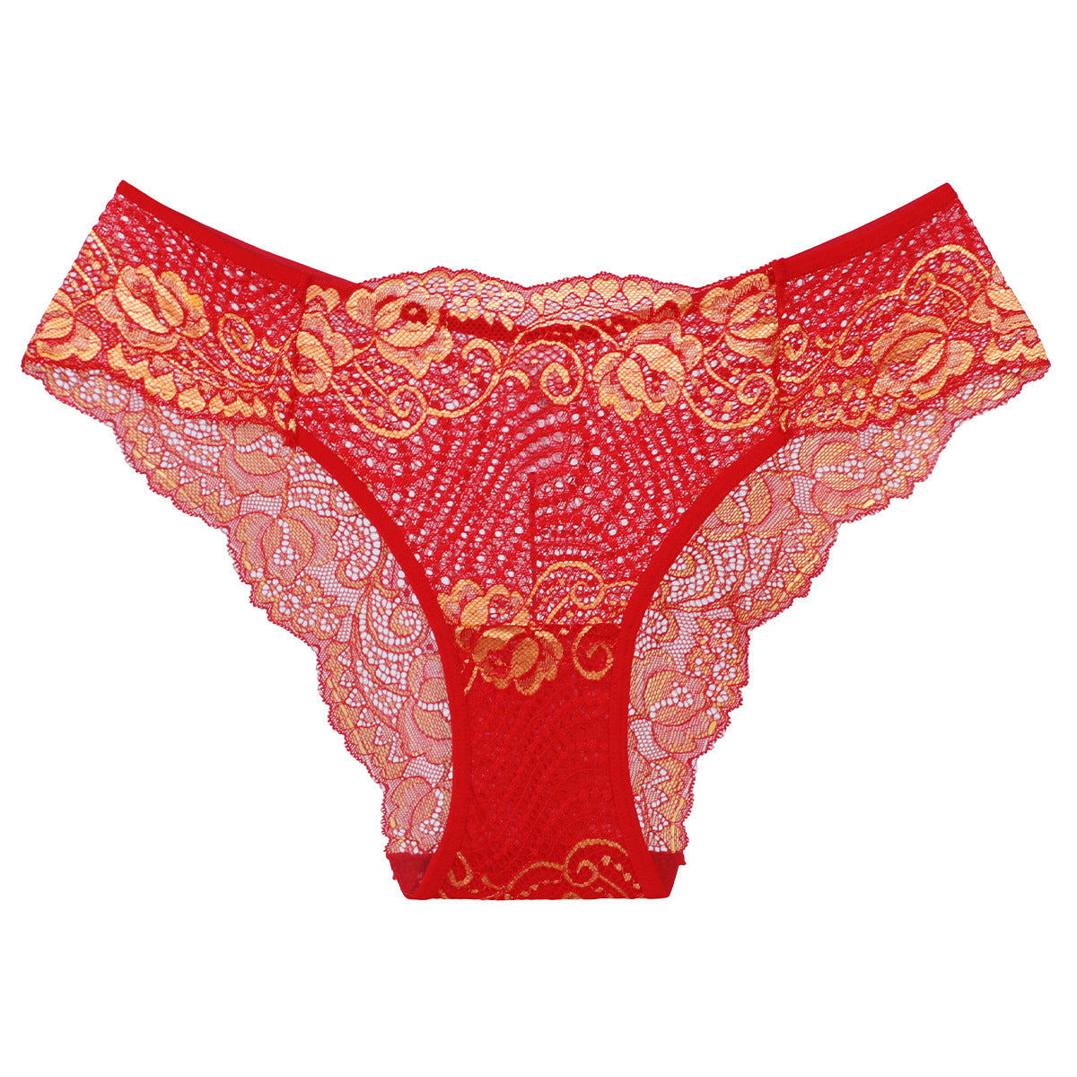 Lace Multicolor Women's Low-rise Thong Panties - Zalixer