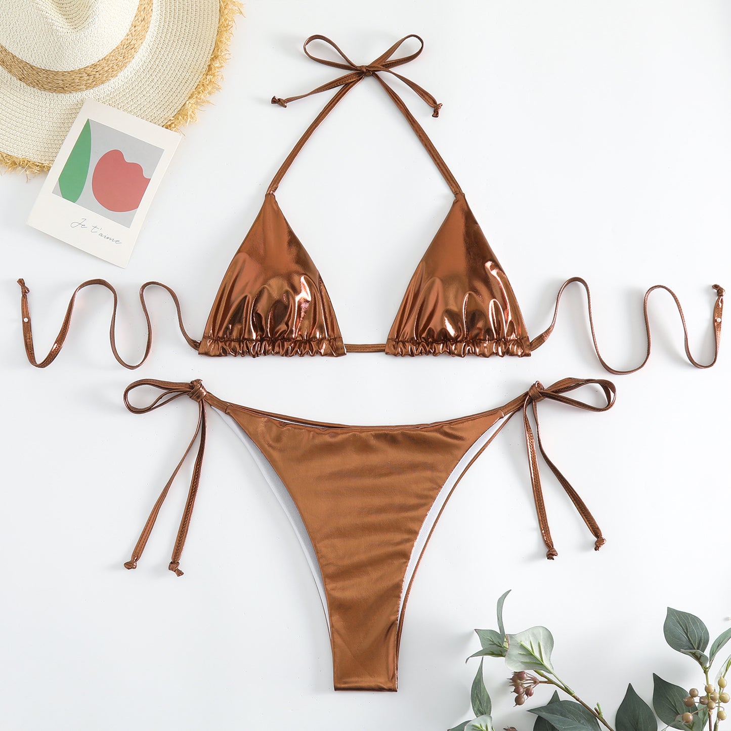 Women's New Swimsuit Lace-up Bikini - Zalixer