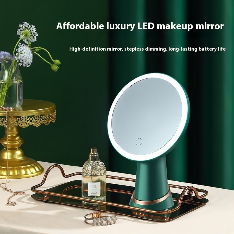 Desktop Led Make-up Mirror With Light - Zalixer