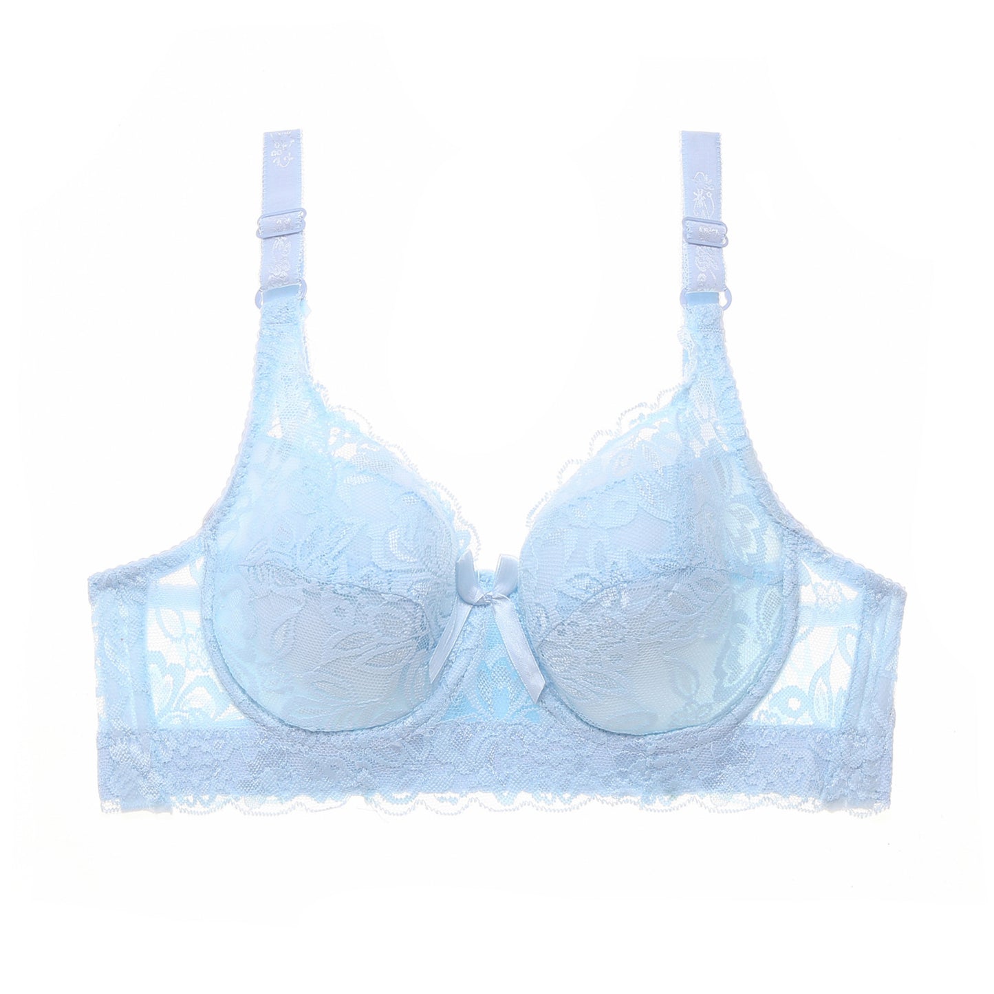 Lace Sexy Plus Size Thin Bra - Zalixer